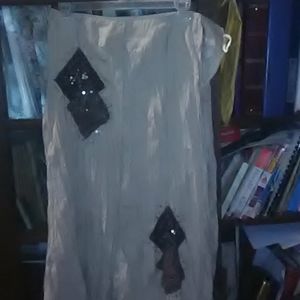 Brown and tan long skirt